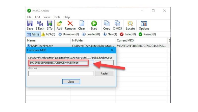 Hướng dẫn cách check MD5