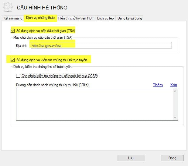 Cài đặt chữ ký số VGCA