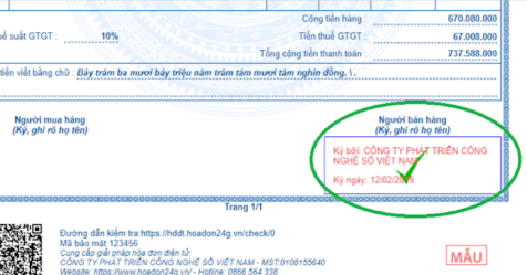 Có bắt buộc sử dụng chữ ký số trên hoá đơn điện tử không?