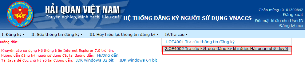 đăng ký chữ ký số hải quan