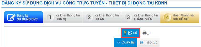 sử dụng chữ ký số dịch vụ công kho bạc nhà nước