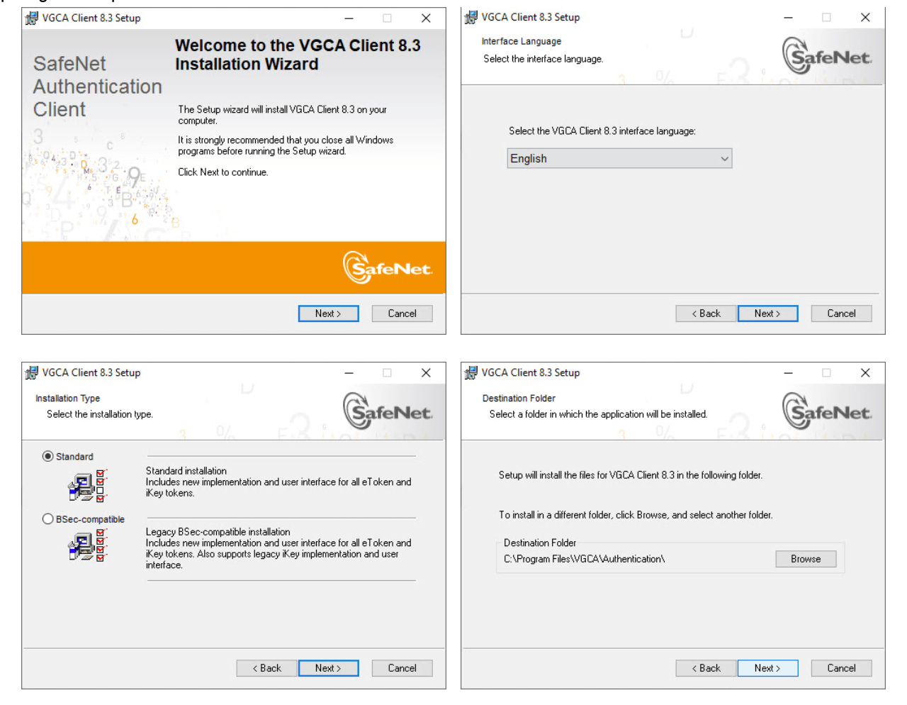 cài đặt chữ ký số VGCA 