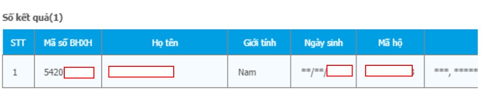 tra cứu số sổ BHXH