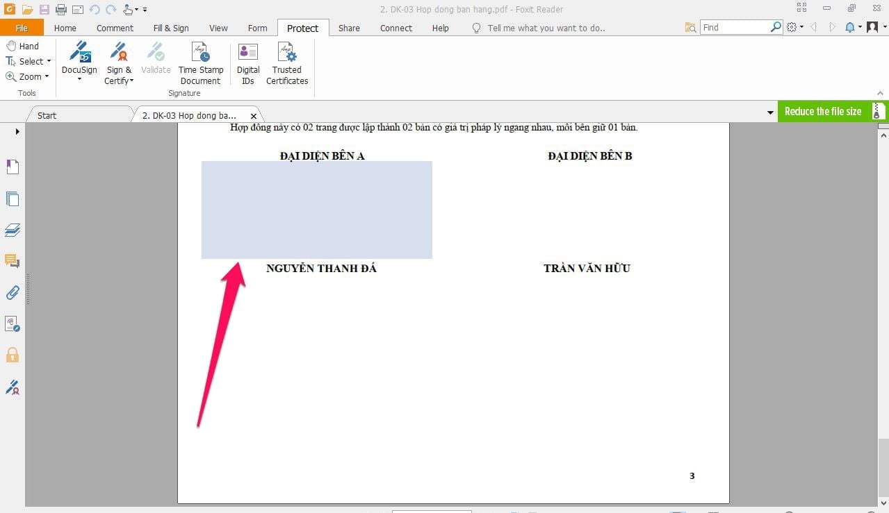 Hướng dẫn ký điện tử file PDF trên phần mềm Foxit Reader