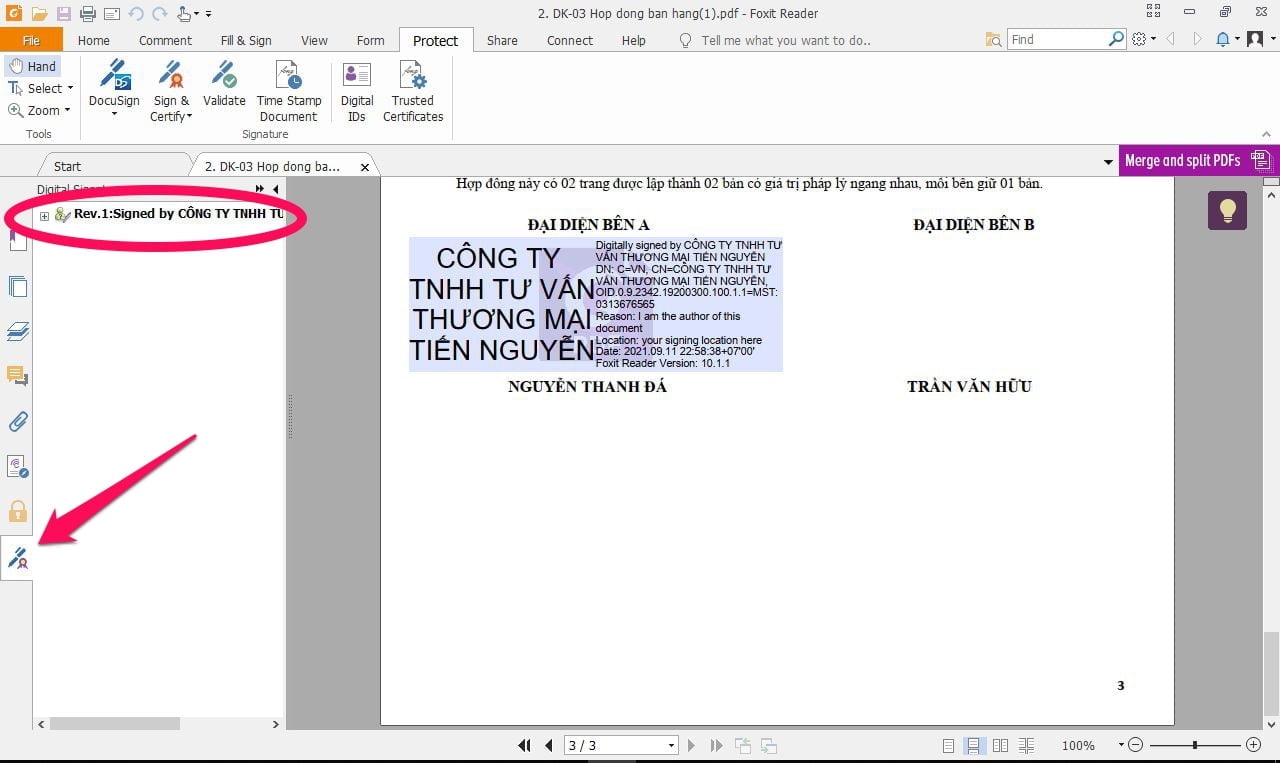 Hướng dẫn ký điện tử file PDF trên phần mềm Foxit Reader