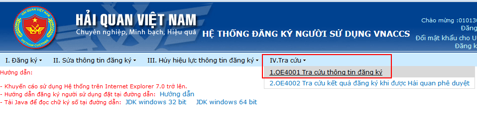 Hướng dẫn đăng ký chữ ký số hải quan