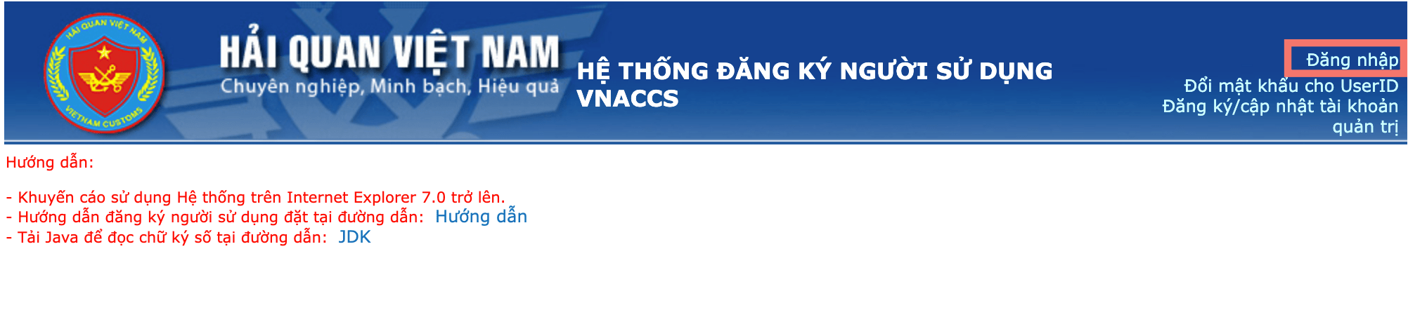 Hướng dẫn đăng ký chữ ký số hải quan