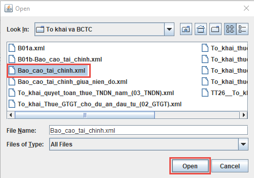 Hướng dẫn nộp báo cáo tài chính qua mạng