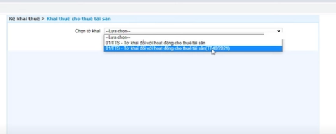kê khai thuế cho thuê tài sản