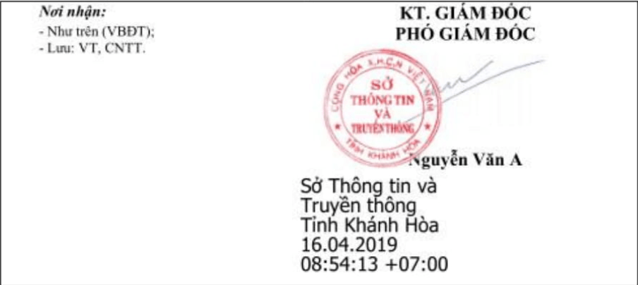 mẫu chữ ký điện tử dành cho cá nhân trong doanh nghiệp, tổ chức