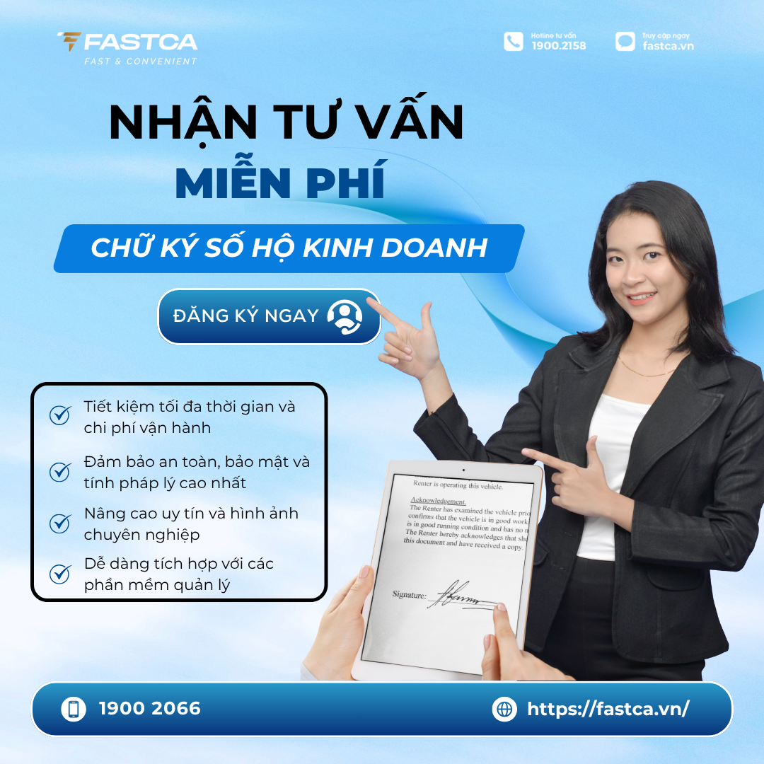 Nhận tư vấn miễn phí Chữ ký số Hộ kinh doanh