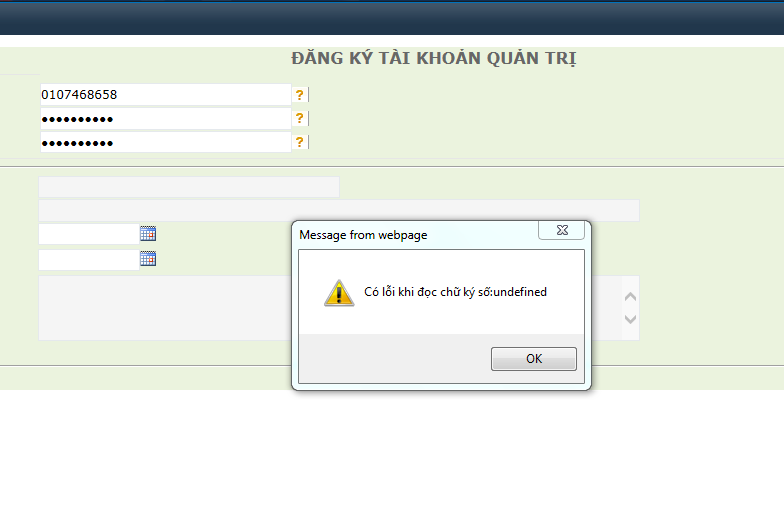 lỗi undefined khi đọc chữ ký số