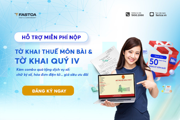 Hỗ trợ miễn phí nộp tờ khai thuế môn bài và tờ khai quý IV