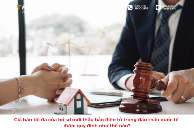 Giá bán tối đa của hồ sơ mời thầu bản điện tử trong đấu thầu quốc tế được quy định như thế nào?
