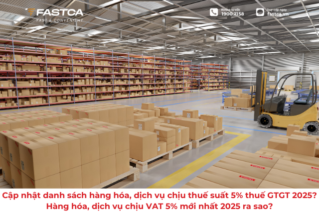 Cập nhật danh sách hàng hóa, dịch vụ chịu thuế suất 5% thuế GTGT 2025? Hàng hóa, dịch vụ chịu VAT 5% mới nhất 2025 ra sao?