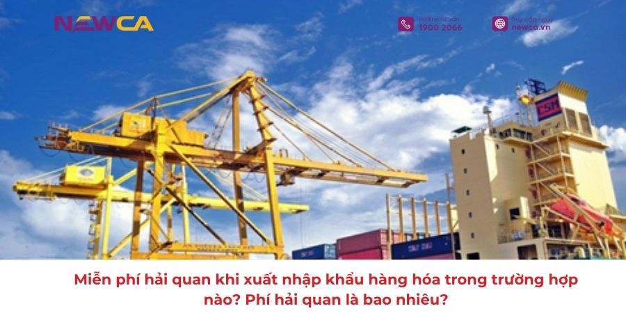 Miễn phí hải quan khi xuất nhập khẩu hàng hóa trong trường hợp nào? Phí hải quan là bao nhiêu?